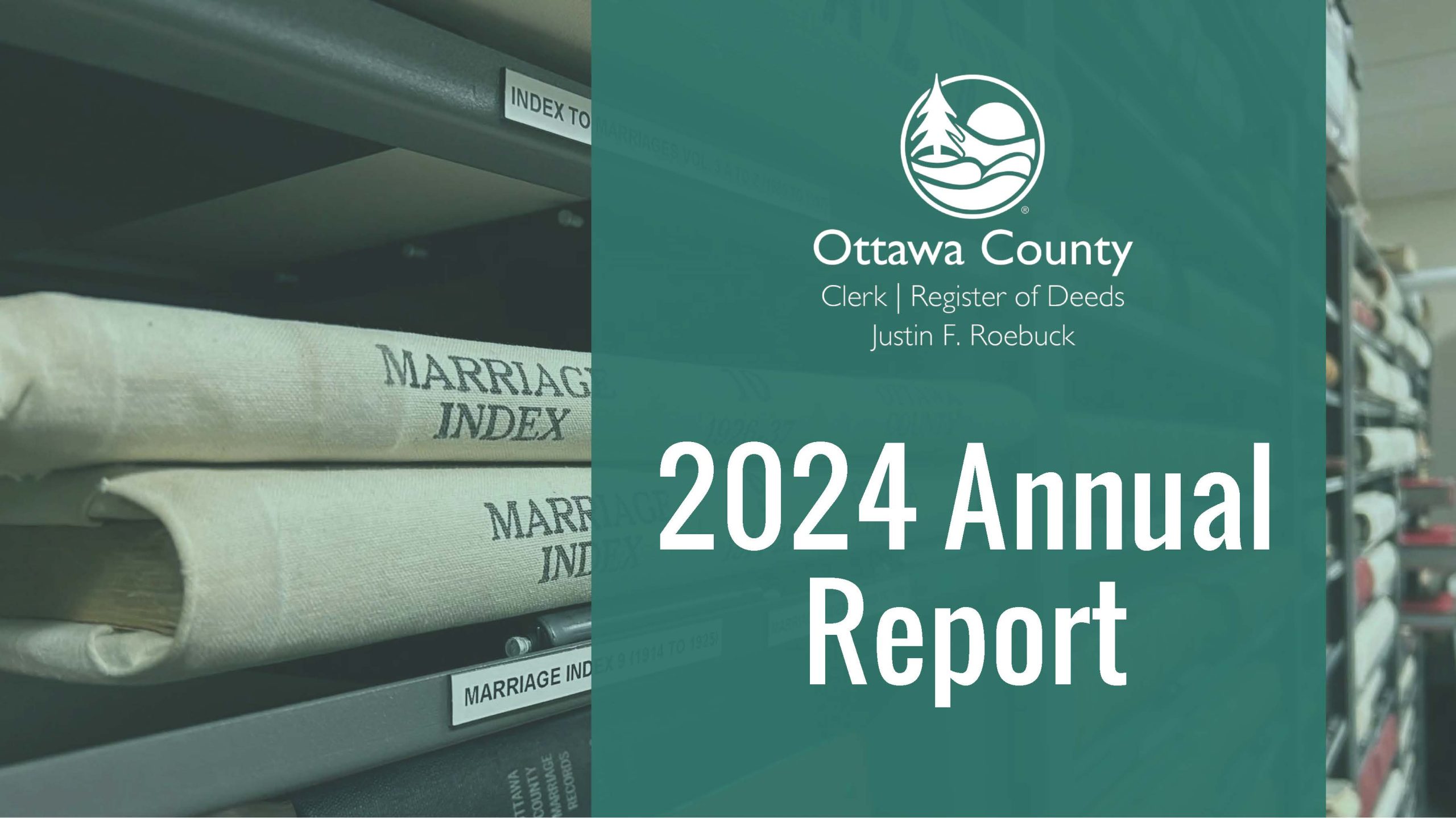 Cover of the Register of Deeds' 2024 Annual Report