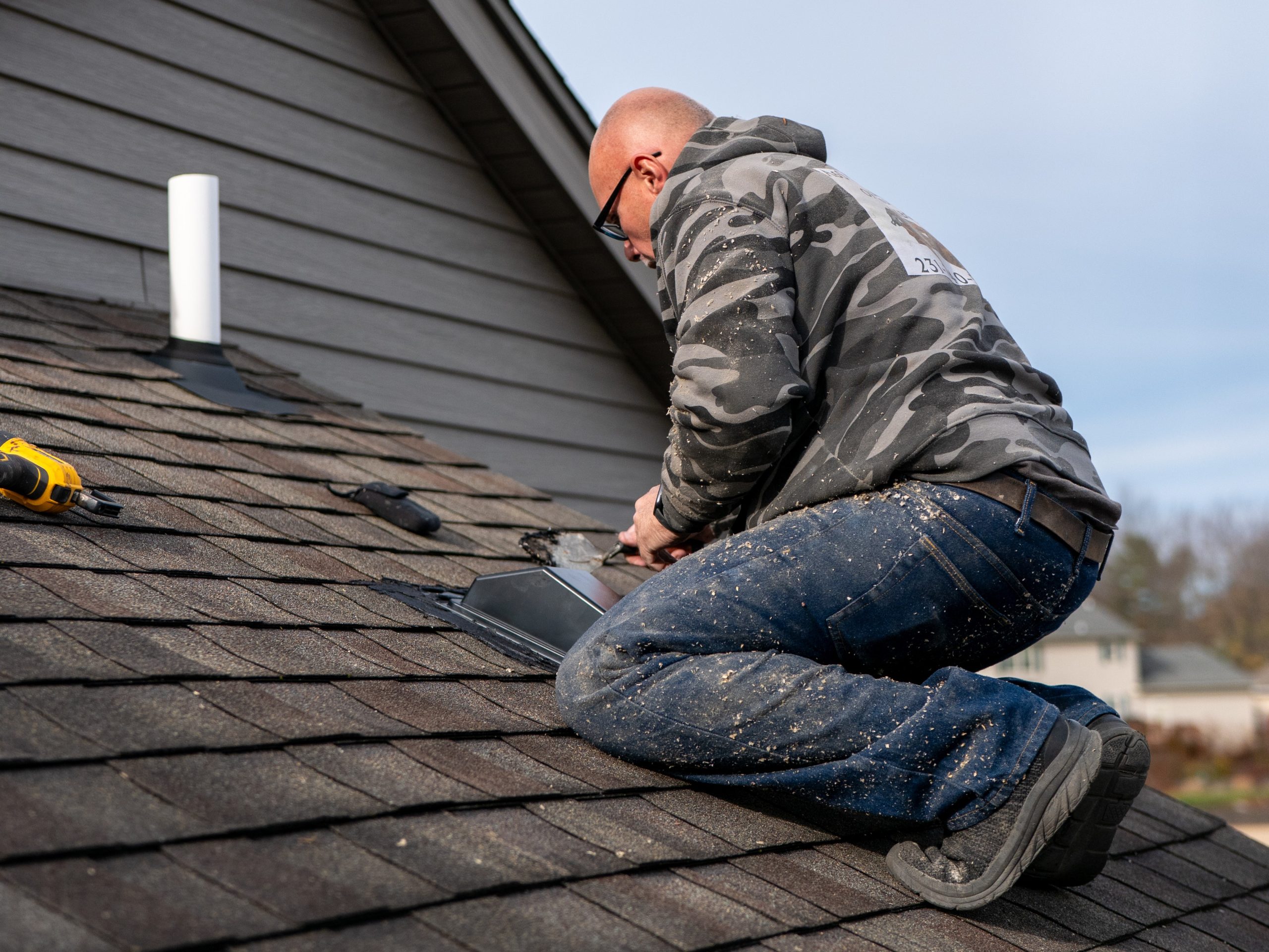 Weatherization Construction on Roof